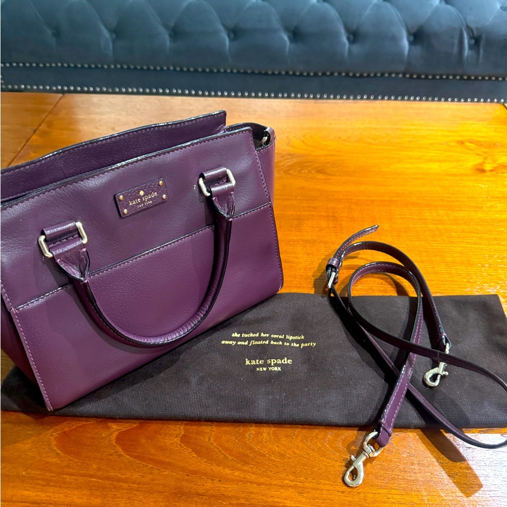 Plum Kate Spade with matching wallet.